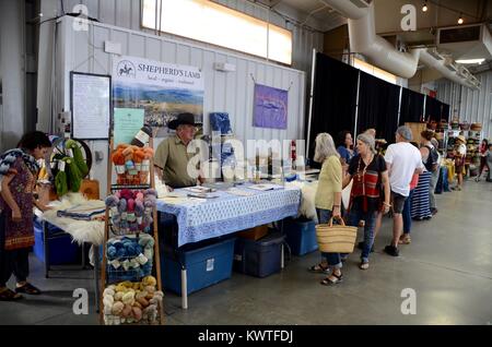 Hirten Lamm wolle stall Farmers Market Santa Fe New Mexico USA Stockfoto