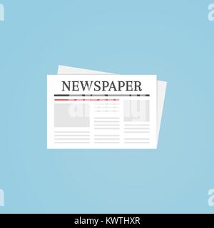 Zeitung Symbol Abbildung. User Interface Design elemt Stock Vektor