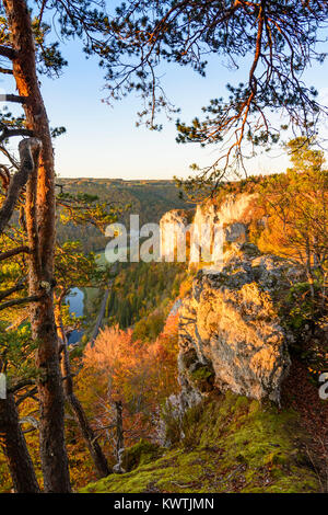 Beuron: Donau-Durchbruch (Donau Durchbruch), Schwäbische Alb, Schwäbische Alb, Baden-Württemberg, Deutschland Stockfoto