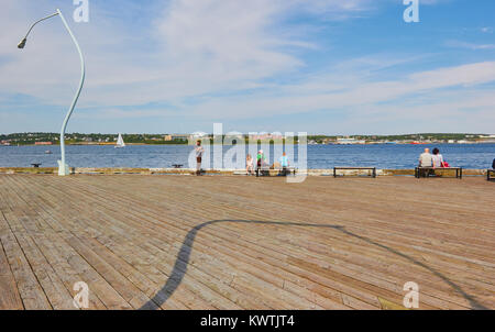 Die Art und Weise, wie die Dinge sind (2012) street lamp Skulptur von Chris Hanson und Hendrika Sonnenberg, Halifax, Nova Scotia, Kanada Stockfoto