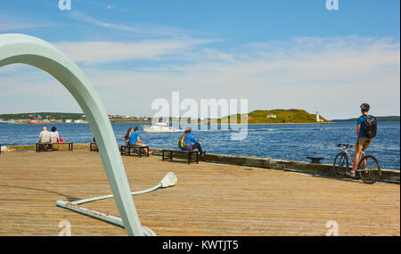 Die Art und Weise, wie die Dinge sind (2012) street lamp Skulptur von Chris Hanson und Hendrika Sonnenberg, Halifax, Nova Scotia, Kanada Stockfoto