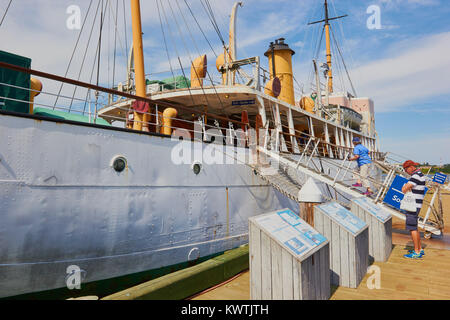 CSS Acadia jetzt das Maritime Museum auf den Atlantik und ein National Historic Site von Kanada, den Hafen von Halifax, Halifax, Nova Scotia, Kanada. F Stockfoto