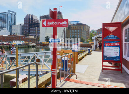 Harborwalk Halifax, Halifax, Nova Scotia, Kanada Stockfoto