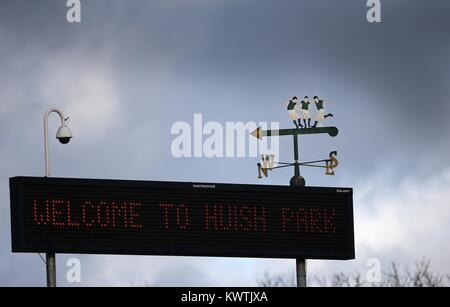 Das weathervane an Huish Park home von Yeovil Town Football Club. 01. Jan 2018 Stockfoto