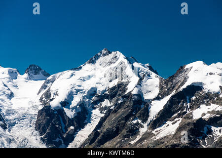 Piz Bernina, Engadin, Schweiz. Stockfoto