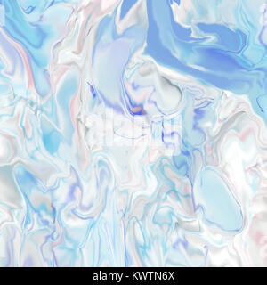 Blau Weiß und rosa Flüssigkeit Marmor Hintergrund Stockfoto