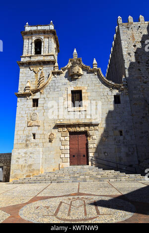 Kirche der Jungfrau de la Ermitana in Peniscola Burg Spanien Stockfoto