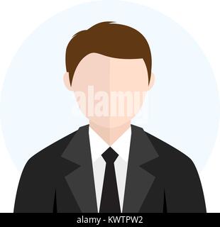 Flat Style Charakter Avatar Symbol Stock Vektor