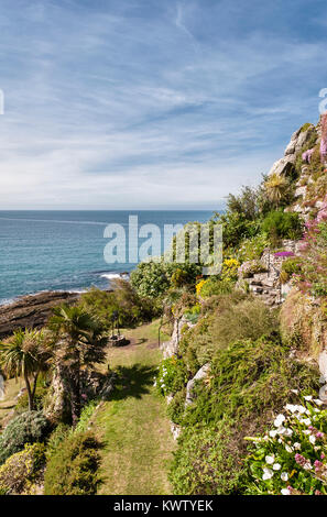 St Michael's Mount, Marazion, Cornwall, UK. Die Gärten im Sommer Stockfoto