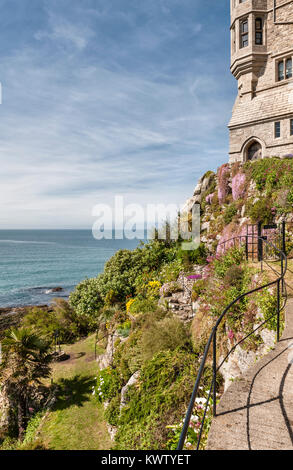 St Michael's Mount, Marazion, Cornwall, UK. Die Gärten im Sommer Stockfoto