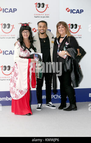 Die ICAP-Charity Tag Ankunft gehalten am 2 Broadgate - Ankunft mit: Aston Merrygold Wo: London, Großbritannien Wann: 05 Dec 2017 Credit: WENN.com Stockfoto