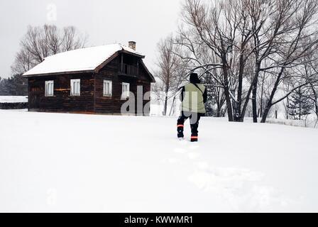 Winter in Aladag plateau Bolu Provinz der Türkei. Stockfoto