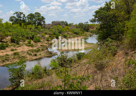 Blick über Tsendze River bei mooiplaas Picknickplatz Stockfoto