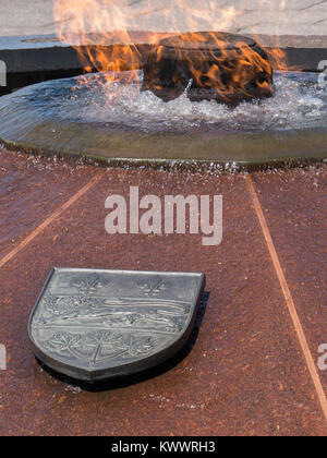 Centennial Flame, Parliament Hill, Ottawa, Ontario, Kanada. Stockfoto