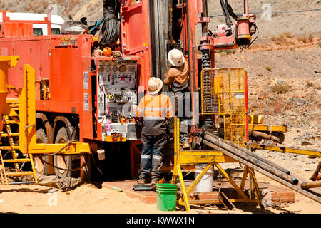 Kernbohrung für Exploration Stockfoto