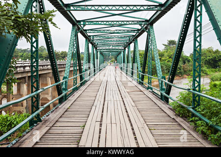 Weltkrieg Memorial Bridge in Pai, Mae Hong Son Provinz, Nord Thailand Stockfoto