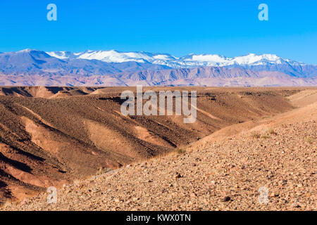 Der hohe Atlas, auch genannt das Atlasgebirge ist ein Gebirge in Marokko in Nordafrika Stockfoto