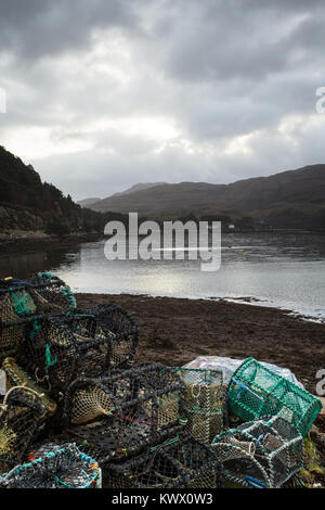 Loch Shieldaig - ein Fischerdorf in den Torridon Bereich der schottischen Highlands Stockfoto