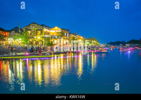 Landschaft der alten Stadt Hoi An, Vietnam Stockfoto
