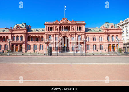 La Casa Rosada oder das Rosa Haus ist Executive Mansion und Büro des Präsidenten von Argentinien, Buenos Aires, Argentinien Stockfoto