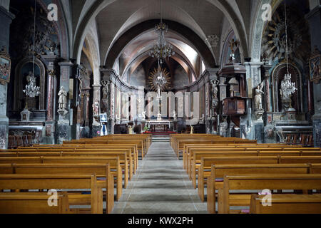 CASTRES, Frankreich - ca. Juli 2015 in Saint Jacques Kirche Stockfoto