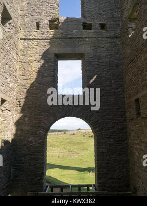 Die Überreste von Magpie Mine in der Peak District ist eine industrielle Weltkulturerbe. Es war die letzte Be Mine in Derbyshire Stockfoto