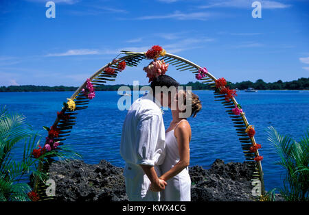 Hochzeit, Hotel Grand Lido Negril, Negril, Jamaika Stockfoto