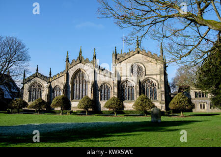 Kendal Pfarrkirche von Riverside, Cumbria, England, Großbritannien Stockfoto