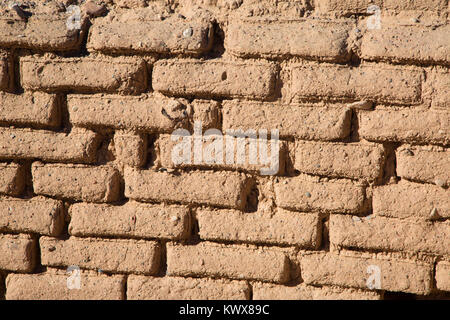 Fort Mauerreste, Fort Craig National Historic Site, Socorro Büro des Land-Managements, New Mexico Stockfoto