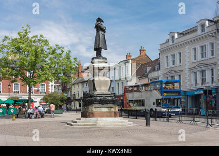 St Paul's Square, Bedford, Bedfordshire, England, Vereinigtes Königreich Stockfoto