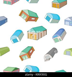 Garage Muster, Cartoon Stil Stock Vektor