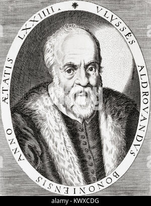 Ulisse Aldrovandi, aka Aldroandi oder Aldrovandus. 1522-1605. Italienische Naturforscher. Stockfoto