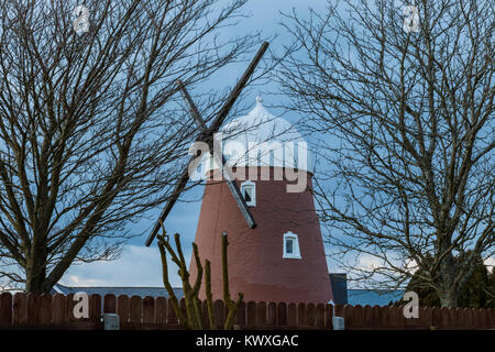 Chalton Mühle in South Downs National Park, Hampshire, England. Stockfoto