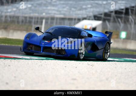 MUGELLO, Italien - 26. OKTOBER 2017: Ferrari FXX-K während Finali Mondiali Ferrrari 2017-XX Programme in Mugello Stockfoto