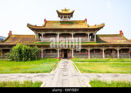 Der Palast des Bogd Khan Museum liegt im Süden von Ulaanbaatar, der Hauptstadt der Mongolei Stockfoto