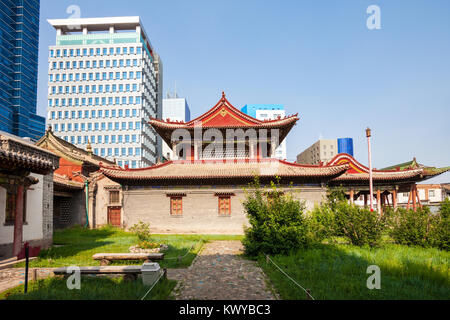 Die Choijin Lama Tempel Museum ist ein Buddhistisches Kloster in Ulan Bator, der Hauptstadt der Mongolei Stockfoto