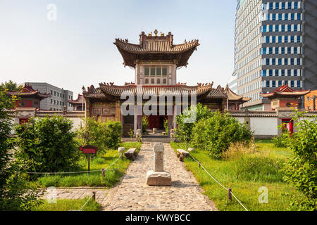 Die Choijin Lama Tempel Museum ist ein Buddhistisches Kloster in Ulan Bator, der Hauptstadt der Mongolei Stockfoto