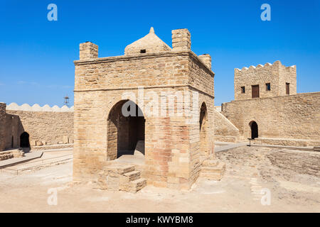 Die Baku Ateshgah oder Feuer Tempel von Baku ist ein Tempel in Surakhani in der Nähe von Baku, Aserbaidschan. Auf der Grundlage von Persischen und Indischen Inschriften, Tempel wurde als verwendet Stockfoto