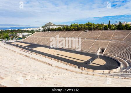 Die Panathenaic auch bekannt als Kallimarmaro Stadion ist ein Fußballstadion in Athen, Griechenland Stockfoto