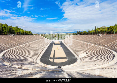 Die Panathenaic auch bekannt als Kallimarmaro Stadion ist ein Fußballstadion in Athen, Griechenland Stockfoto