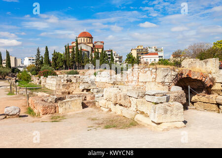 Die archäologische Stätte von Kerameikos in Athen, Griechenland Stockfoto