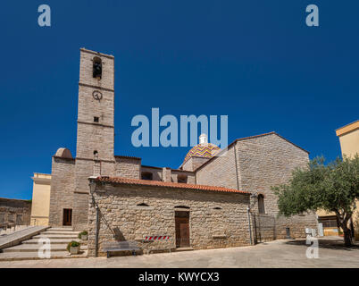 Chiesa di San Paolo, Kirche aus dem 18. Jahrhundert an der Piazza Santa Croce in Olbia, Gallura Region, Provinz Sassari, Sardinien, Italien Stockfoto