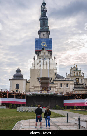 Berühmtesten Polnischen piligrimage Website - Kloster Jasna Gora in Czestochowa Stadt in der Woiwodschaft Schlesien im südlichen Polen Stockfoto