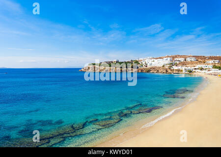 Agios Stefanos auf der Insel Mykonos, Kykladen in Griechenland. Stockfoto