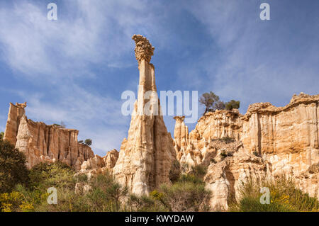 Les Orgues d'Ille Sur Tet, Languedoc-Roussillon, Pyrenäen-Orientales, Frankreich. Stockfoto