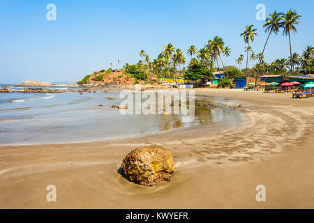 Vagator oder Ozran Beach in North Goa, Indien Stockfoto