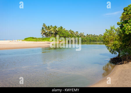 Beauty Lagune und Strand in Goa, Indien Stockfoto