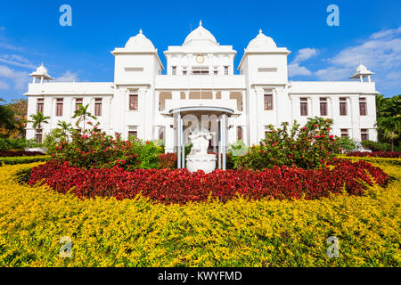 Jaffna Öffentliche Bibliothek ist in Jaffna, Sri Lanka entfernt. Es ist eine der wichtigsten Sehenswürdigkeiten von Jaffna. Stockfoto
