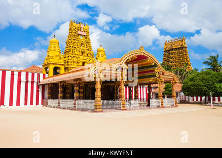 Nallur Kandaswamy Kovil ist einer der bedeutendsten hinduistischen Tempeln im Bezirk der Nördlichen Provinz Jaffna, Sri Lanka. Stockfoto