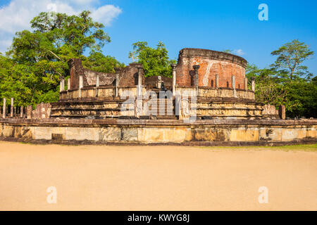 Polonnaruwa Vatadage ist alte Struktur Zurückgehen auf den Polonnaruwa Königreich von Sri Lanka. Stockfoto